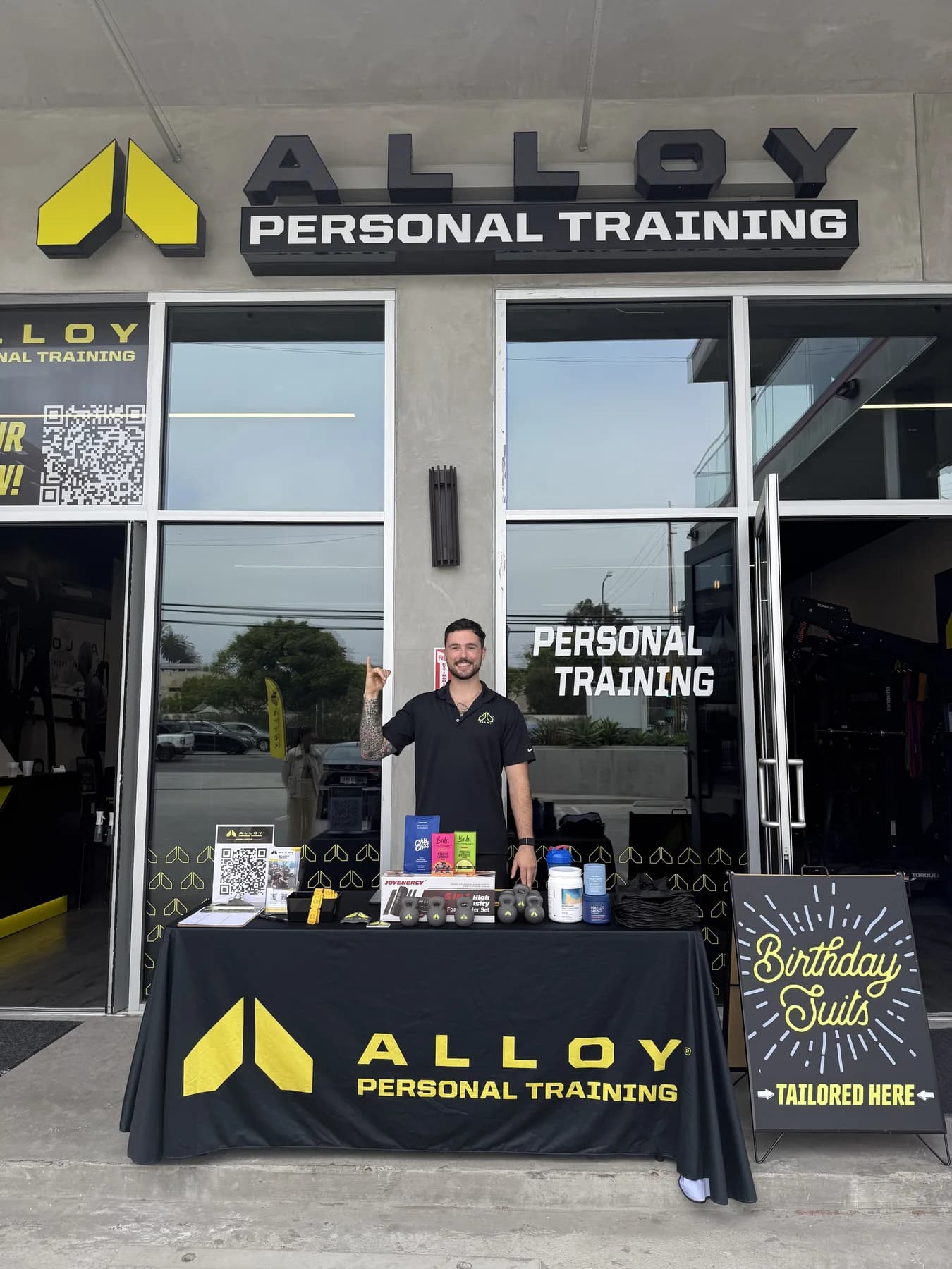 The Alloy team gathered in front of the West LA studio